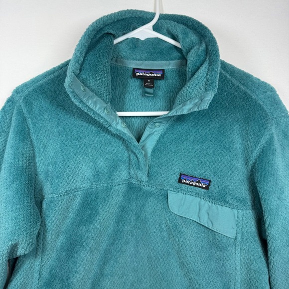 Patagonia Jackets & Blazers - Patagonia Re-Tool Snap-T Fleece Pullover Teal Blue Womens Medium 25442 FA16